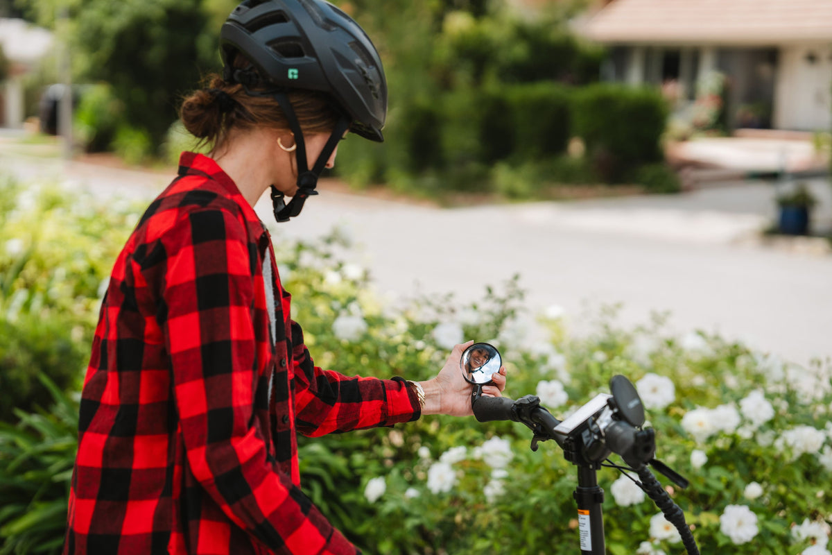 Lectric eBikes - Handlebar Mirrors (Pair) Compatible with Most eBikes & Standard Bikes - Black