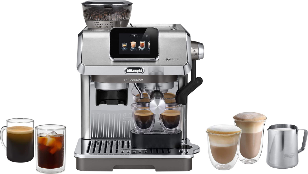 De'Longhi - La Specialista Touch Espresso Machine with Cold Brew & Automatic Frothing - Stainless Steel