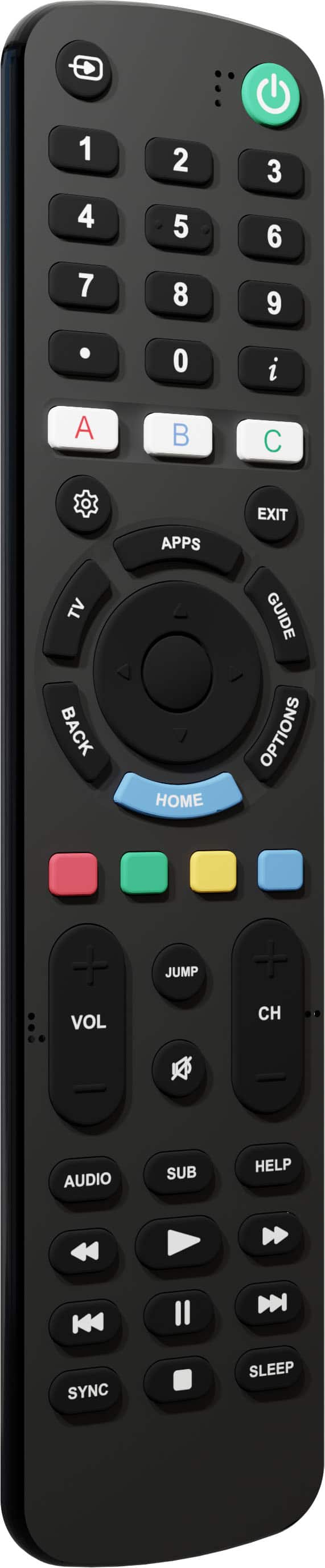 Insignia™ - Replacement Remote for Sony TVs - Black