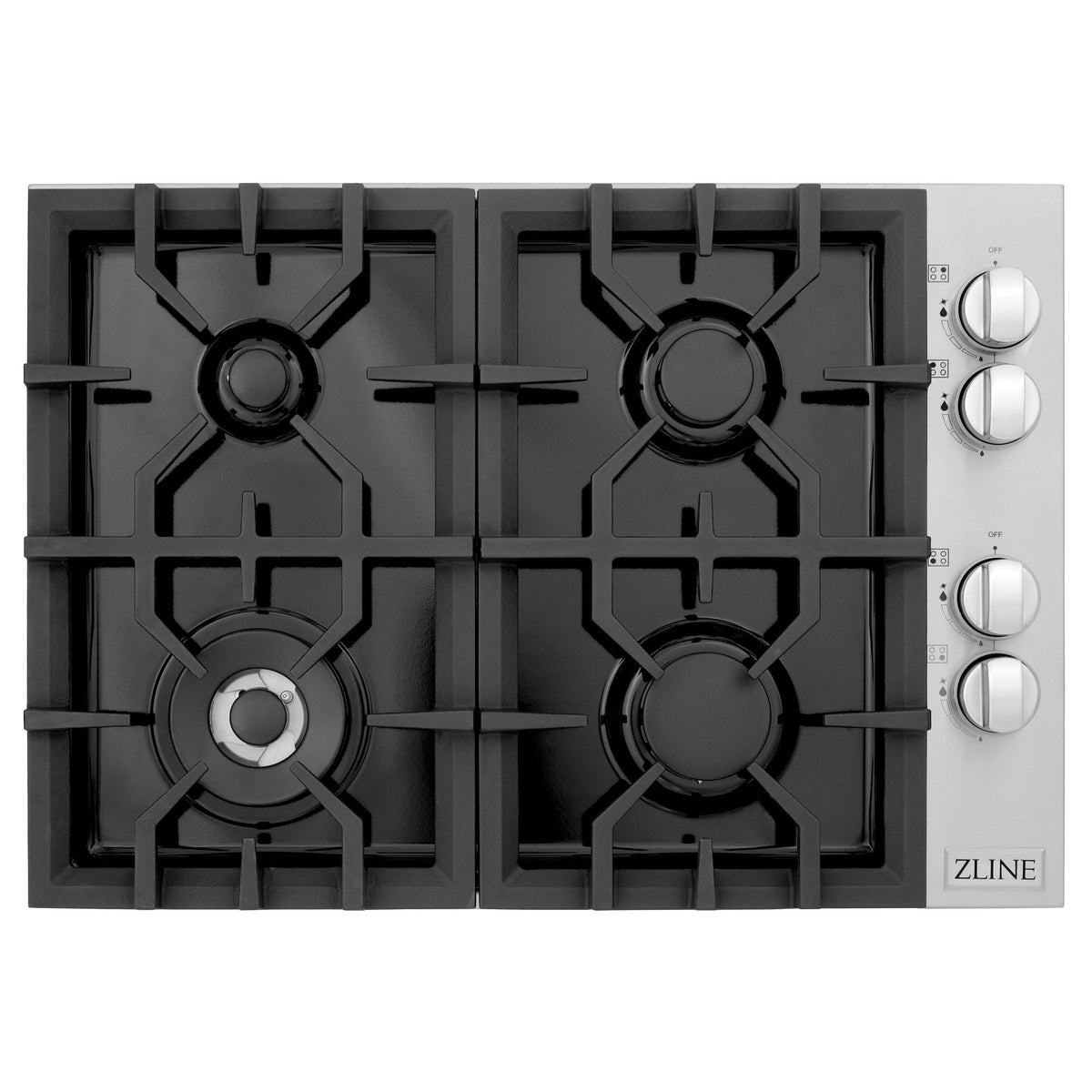 ZLINE - 30 in. Wide 4 Burner Gas Cooktop  (RC30-PBT) - Black