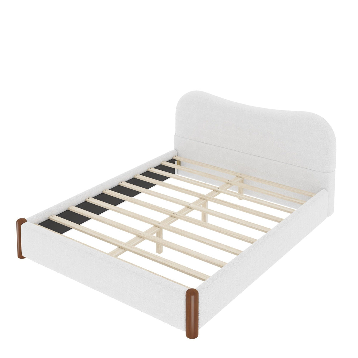 Base de cama tapizada con plataforma Comfort