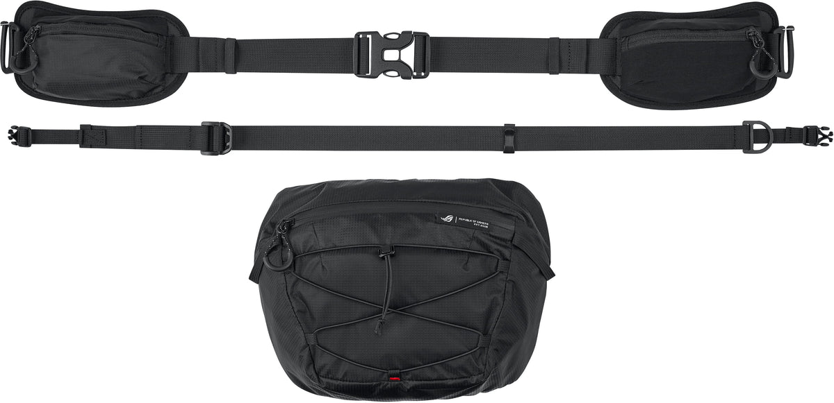 ASUS - ROG Archer ErgoAir 40L Lightweight Modular Gaming Backpack with 18" Laptop Compartment and Waterproof Rain Cover - Black