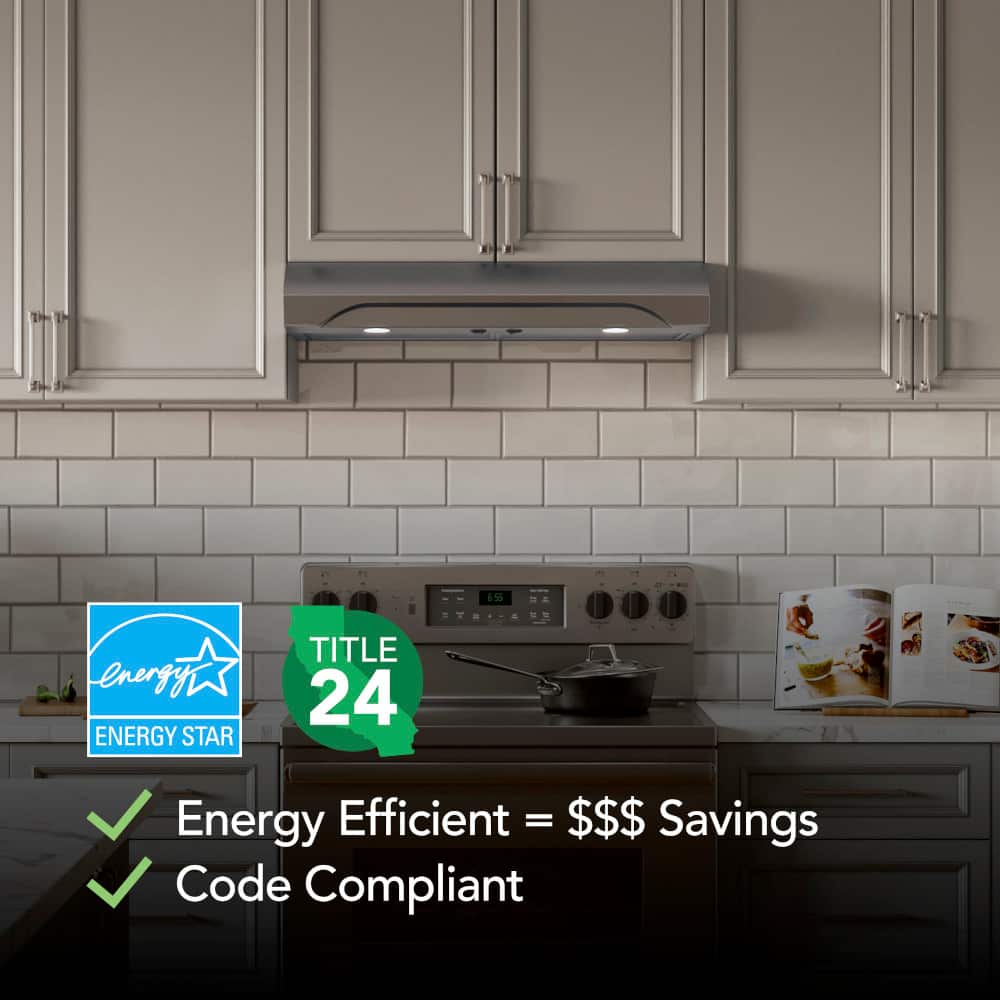 Broan - 30 inches - Convertible - Under cabinet Range Hood - Stainless Steel
