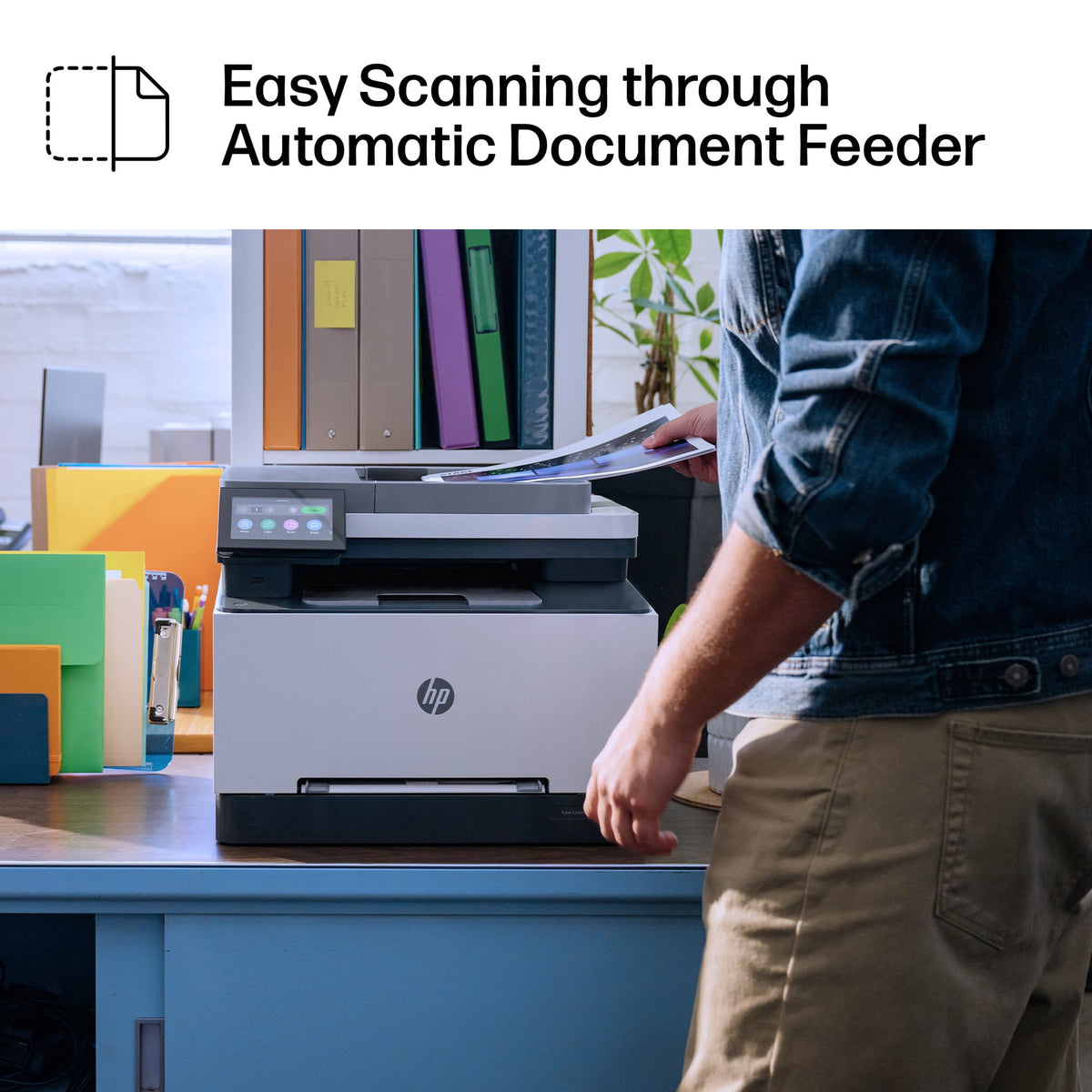 HP - LaserJet Pro MFP 3301sdw Wireless AI-Enabled Color All-in-One Laser Printer - White
