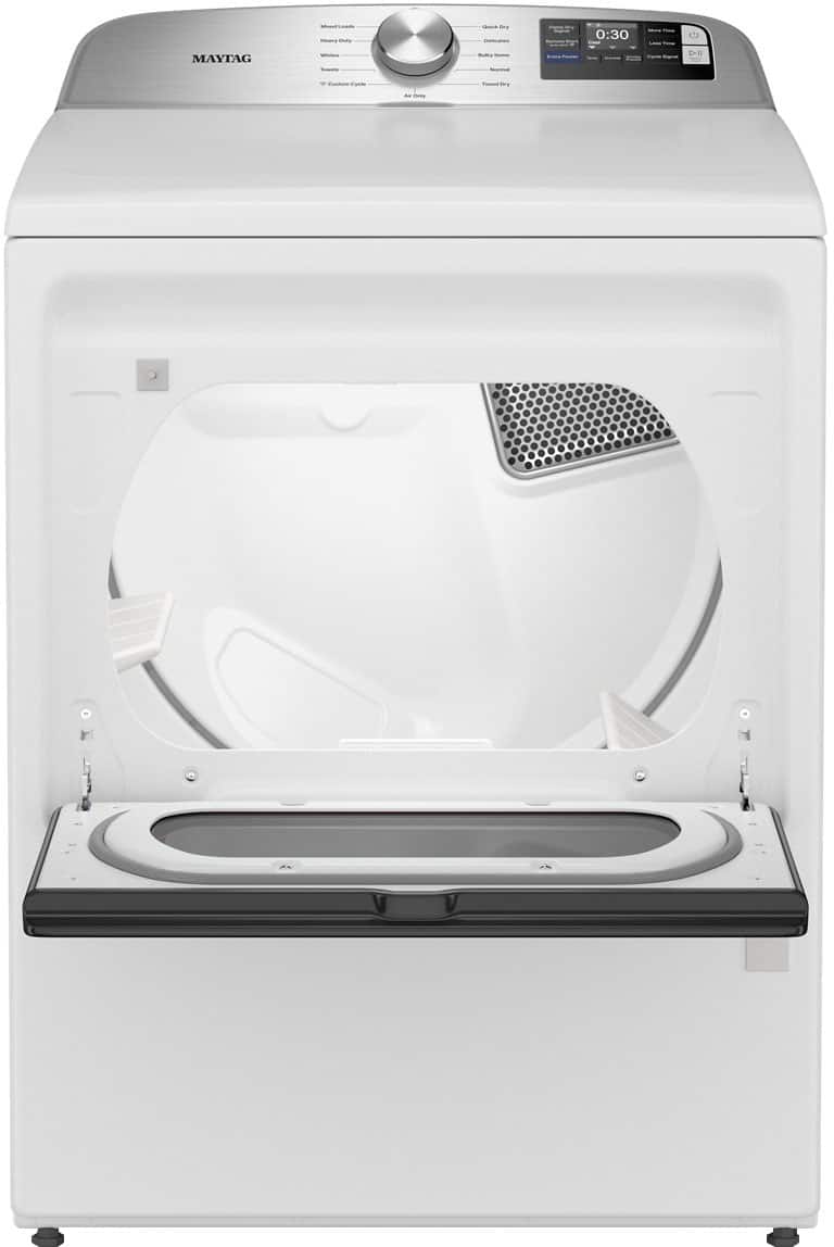 Maytag - 7.4 Cu. Ft. Smart Electric Dryer with Extra Power and Advanced Moisture Sensing - White
