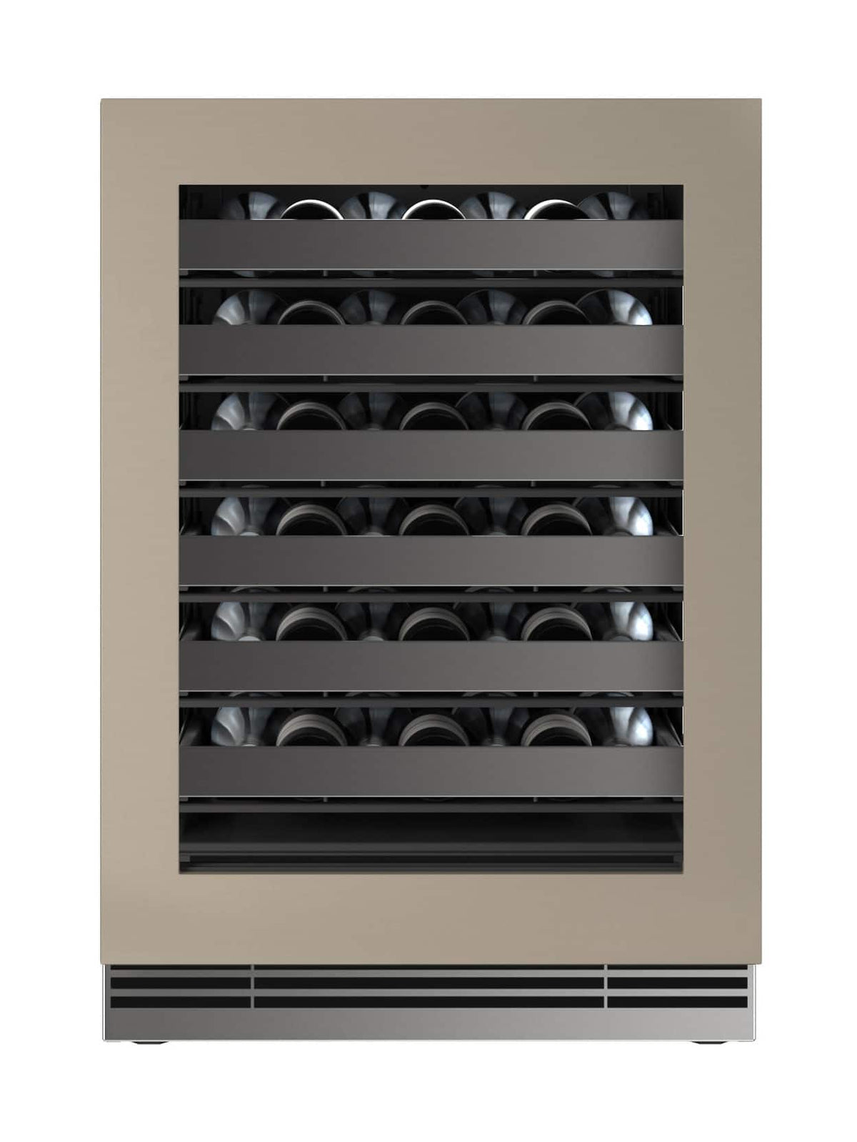 U-Line - 24"W. 2.8 Cu.Ft. Built-In Wine Refrigerator-Panel Ready Frame w. Glass - Custom Panel Ready