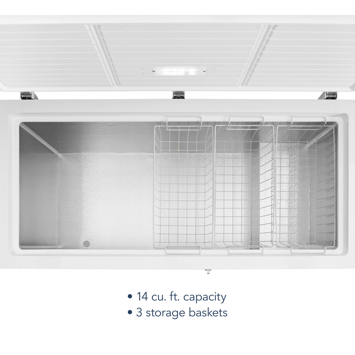 Insignia™ - 14.0 Cu. Ft. Garage-Ready Chest Freezer - White