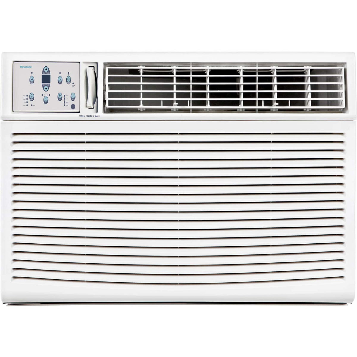 Keystone - 23,200/22,900 BTU 230V Window Air Conditioner with 16,000 BTU Supplemental Heat Function - White