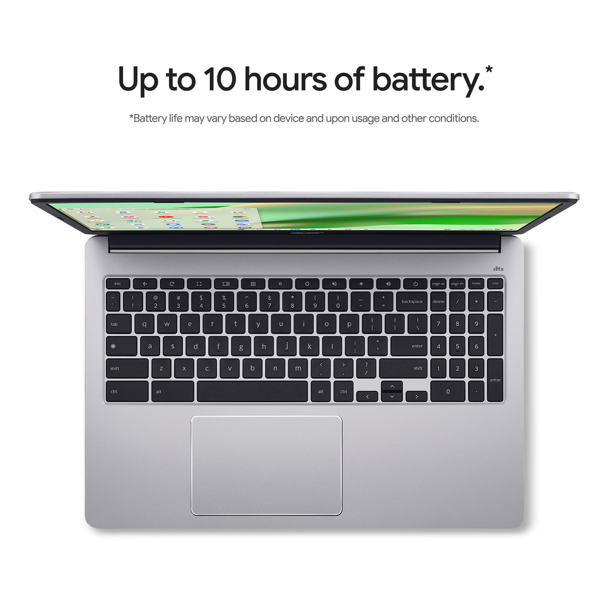 Acer - Chromebook 315 - 15.6" Full HD Laptop - Intel Celeron N4500 - 4GB LPDDR4X - 64GB eMMC - Protective Sleeve – - Silver