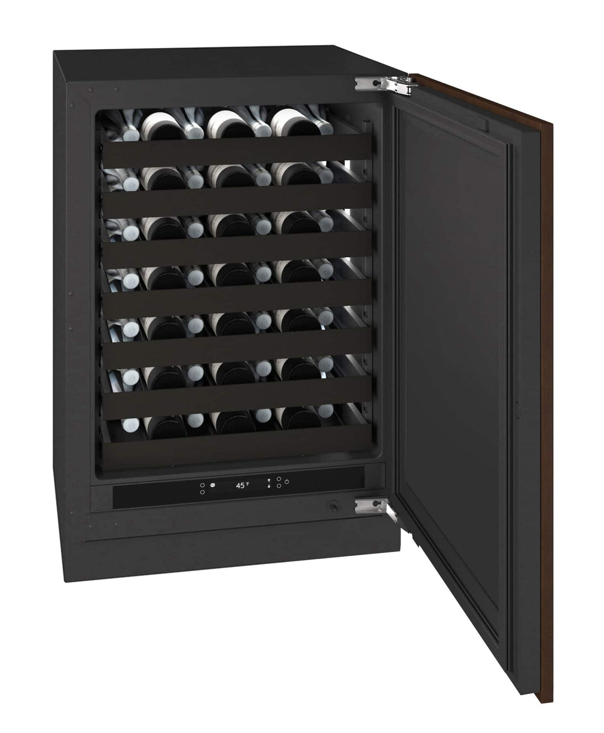 U-Line - 24"W. 5.1 Cu.Ft. Built-In Wine Refrigerator-Panel Ready - Integrated Solid
