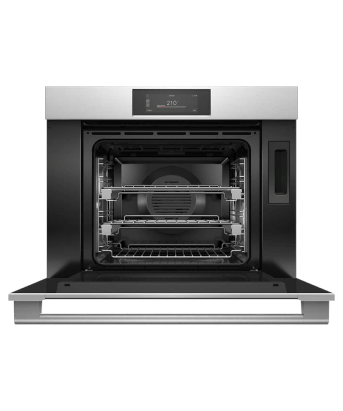 Fisher & Paykel - 30" 3 Cu. Ft. Single Combination Steam Oven, 6.8" Touchscreen - Stainless Steel