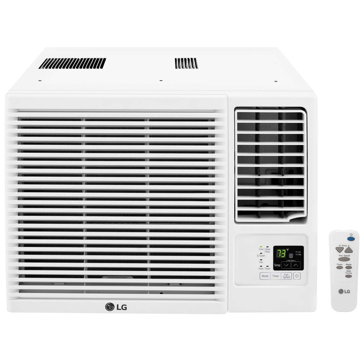LG - 1,000 Sq. Ft. 18,000 BTU 230V Window Air Conditioner with Supplemental Heat Function - White
