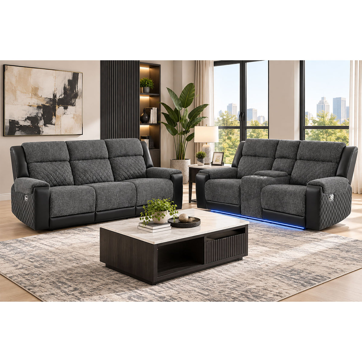 Alicia - Console Reclining Loveseat