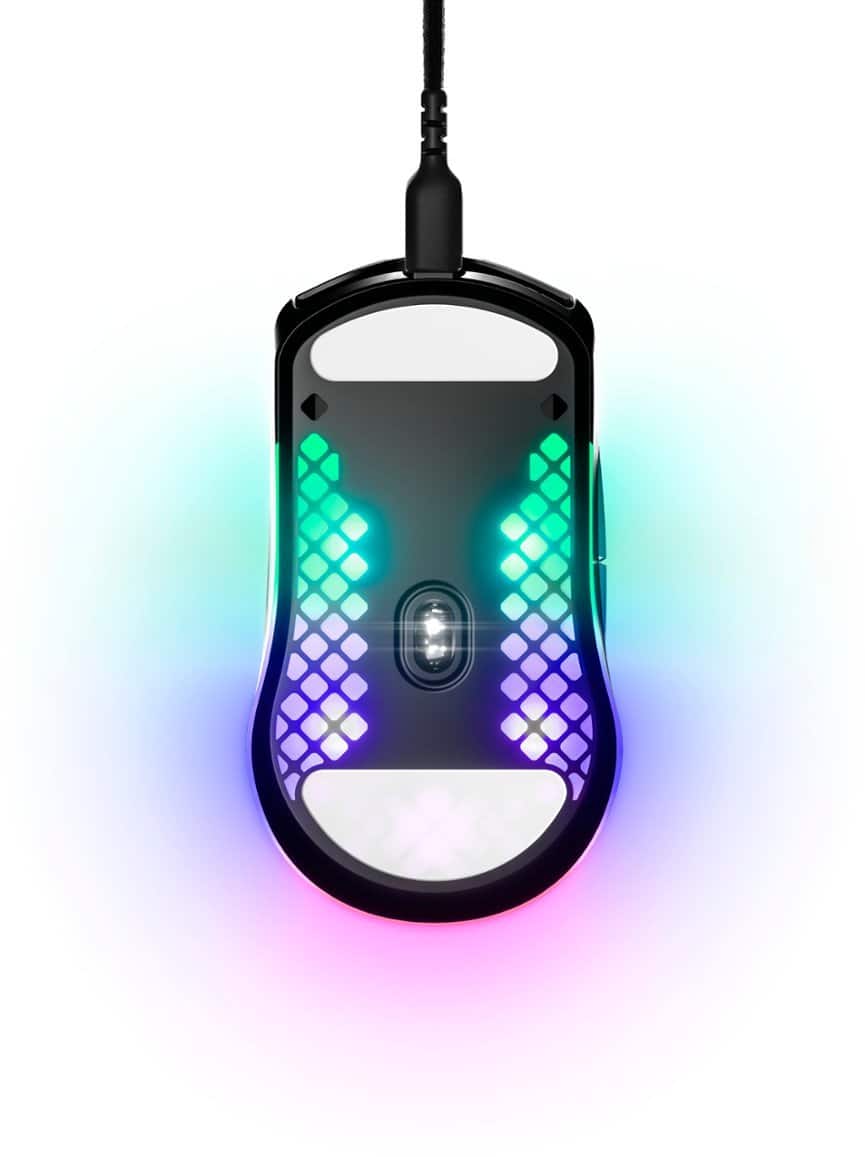 SteelSeries - Aerox 3 Super Light Honeycomb Wired RGB Optical Gaming Mouse - Wired - Onyx