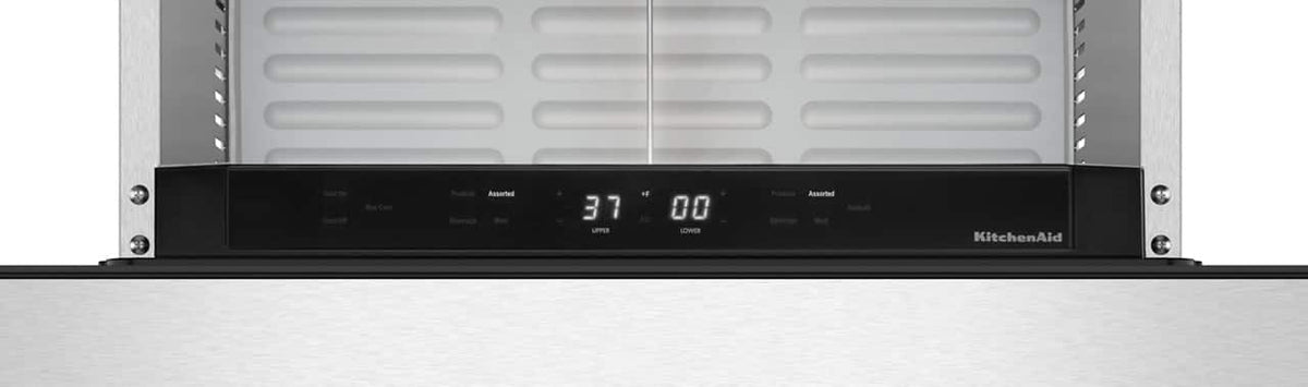 KitchenAid - 4.2 Cu. Ft. Undercounter Double-Drawer Refrigerator/Freezer - Custom Panel Ready