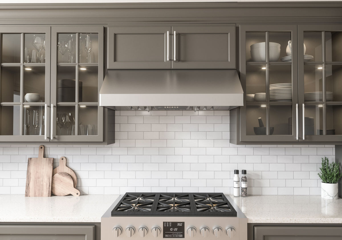 Zephyr - 42 inches - Convertible - Under cabinet Range Hood - Stainless Steel
