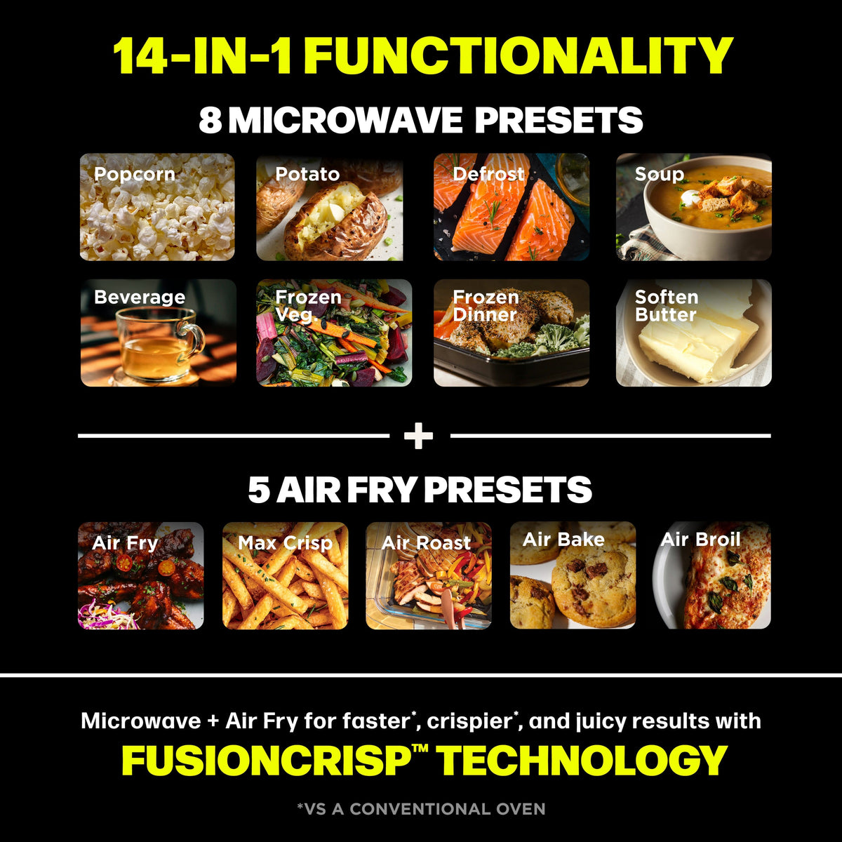 Ninja - Crispi Microwave and Air Fryer with FusionCrisp Technology - Stone Gold