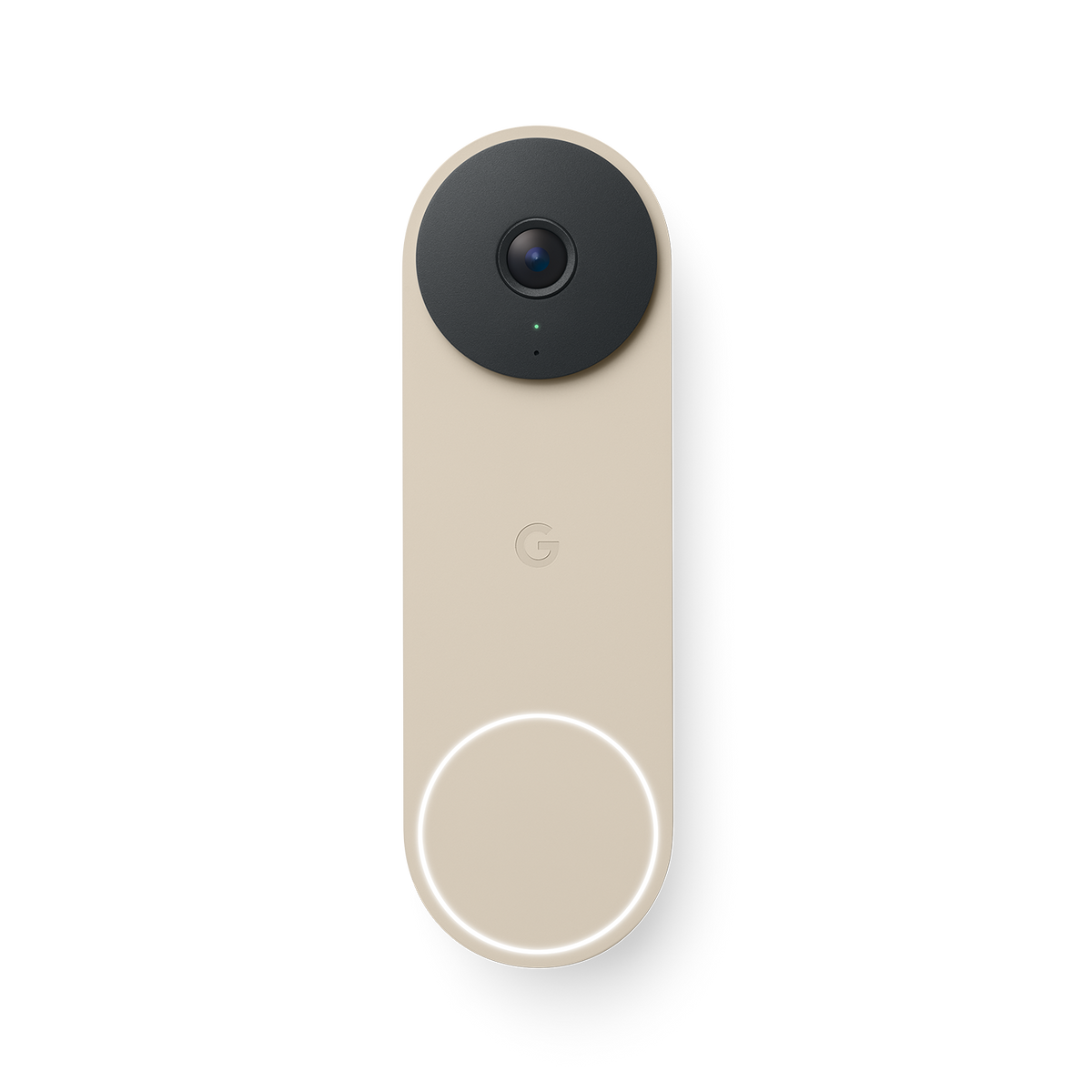 Google - Nest Doorbell (wired, 3rd gen) - Latest Model - 2K Video and Gemini - Linen