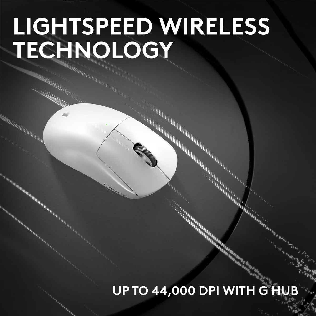 Logitech - PRO X SUPERLIGHT 2c LIGHTSPEED Lightweight Compact Wireless Optical HERO 2 Sensor 44 000 DPI Gaming Mouse for PC - Wireless - White