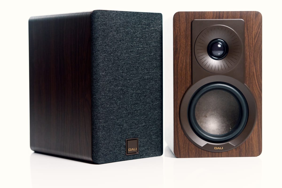 DALI - Kupid Designer Bookshelf Speakers - Dark Walnut