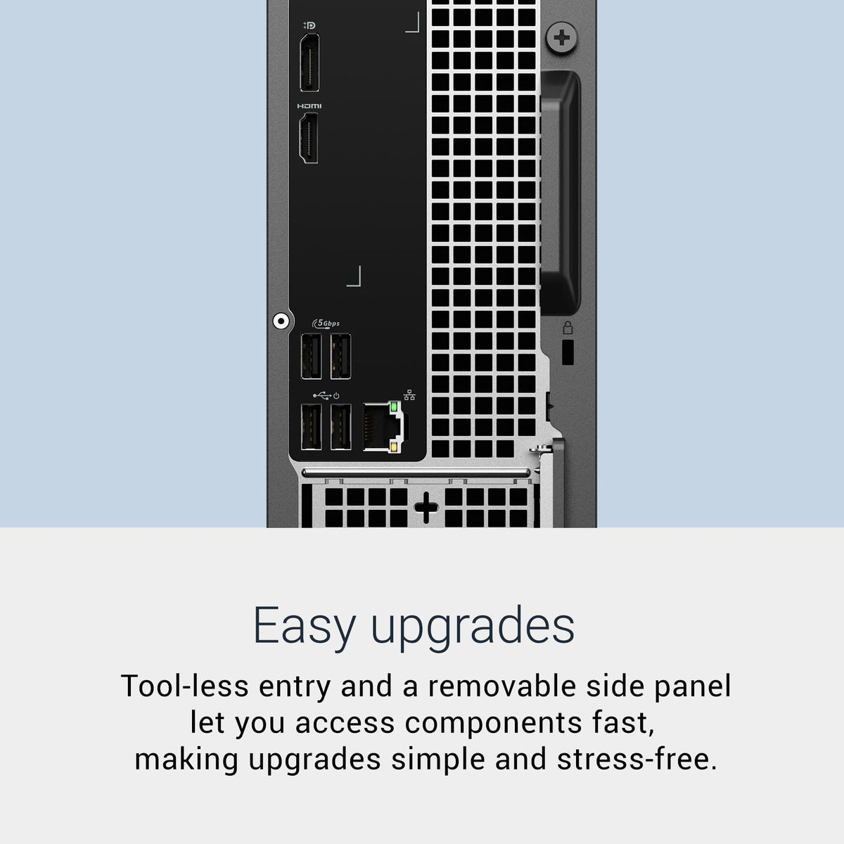 Dell - Slim Desktop - AMD Ryzen 100 Series 110 2025 - 8GB Memory - AMD Radeon 660M - 512GB Storage - Black