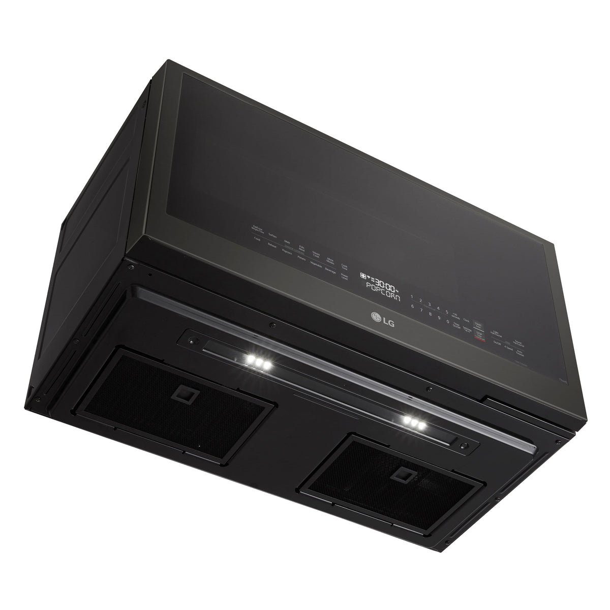 LG - 2.0 Cu. Ft. Over-the-Range Smart Microwave with Sensor Cooking and EasyClean - Black Stainless Steel
