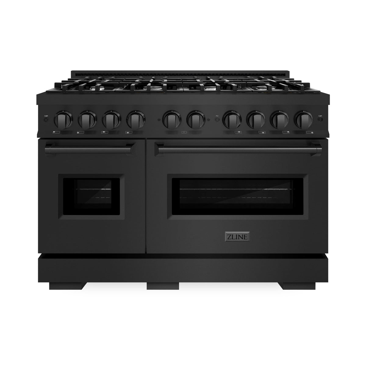 ZLINE - 48 in. Wide 8 Burner Classic Double Oven Gas Range  (CGRB-48) - Black Stainless Steel