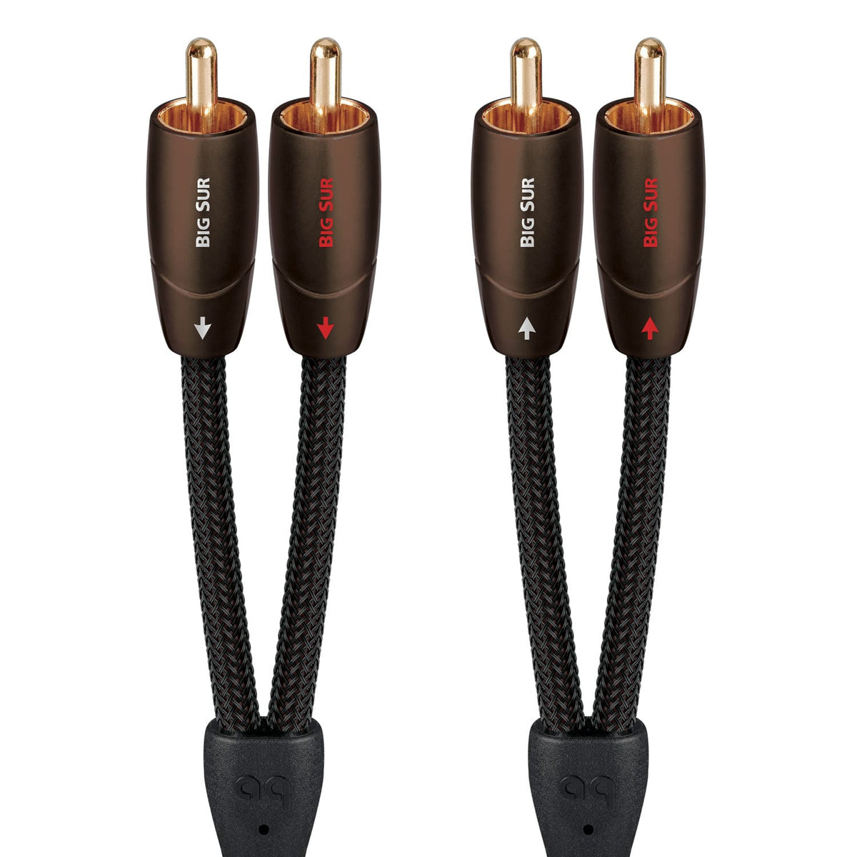 AudioQuest - Big Sur RCA > RCA 4.9' Analog Audio Interconnect Cable - Brown on Black