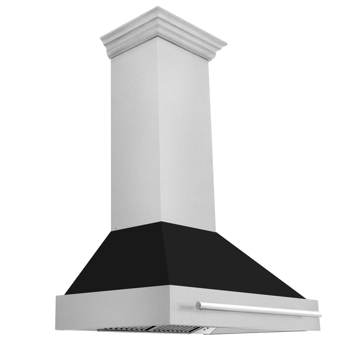 ZLINE - 30 inches - Externally Vented - Wall Range Hood - Silver/Black Matte Shell