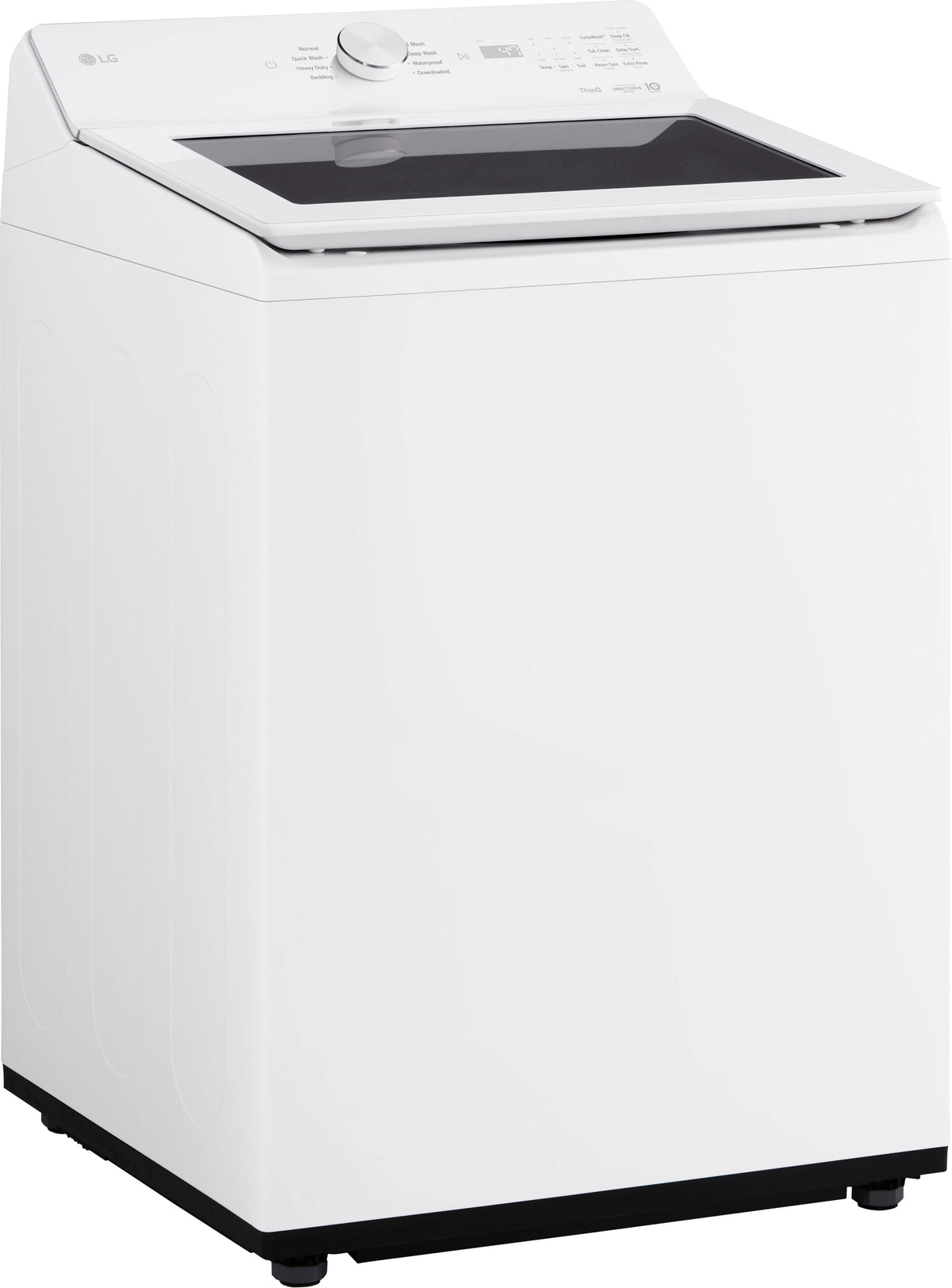LG - 4.8 Cu. Ft. High-Efficiency Smart Top Load Washer with EasyUnload - Alpine White