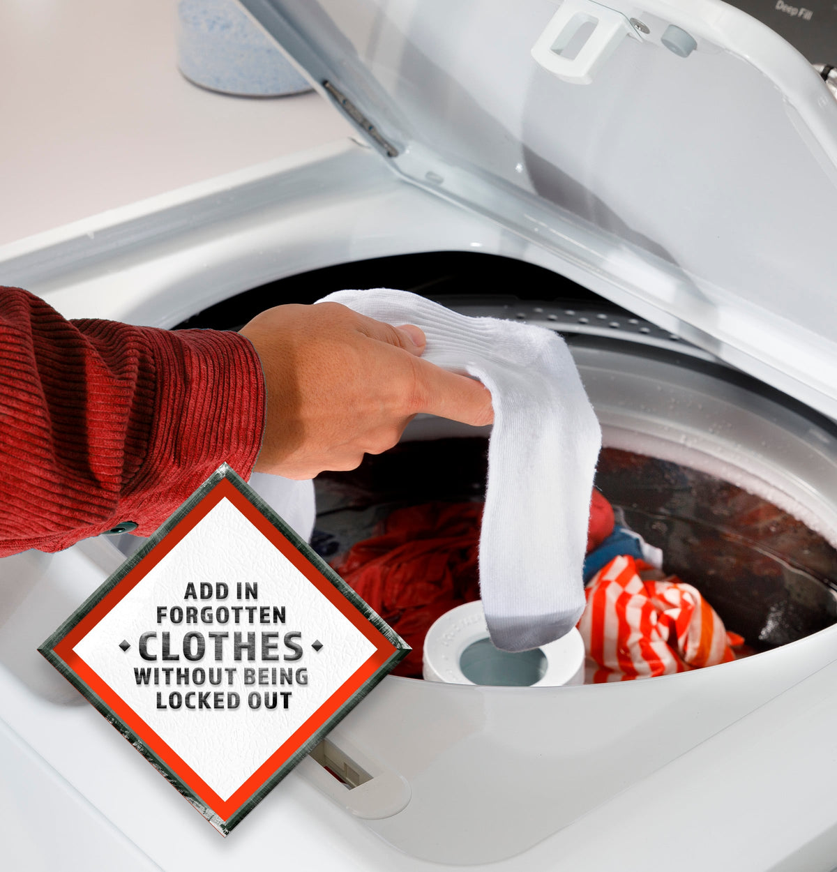 Hotpoint - 4.0 Cu. Ft. High-Efficiency Top Load Washer with Cold Plus - White