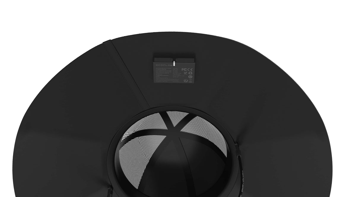 EcoFlow - Portable Solar Panel Power Hat (M-L) - Black