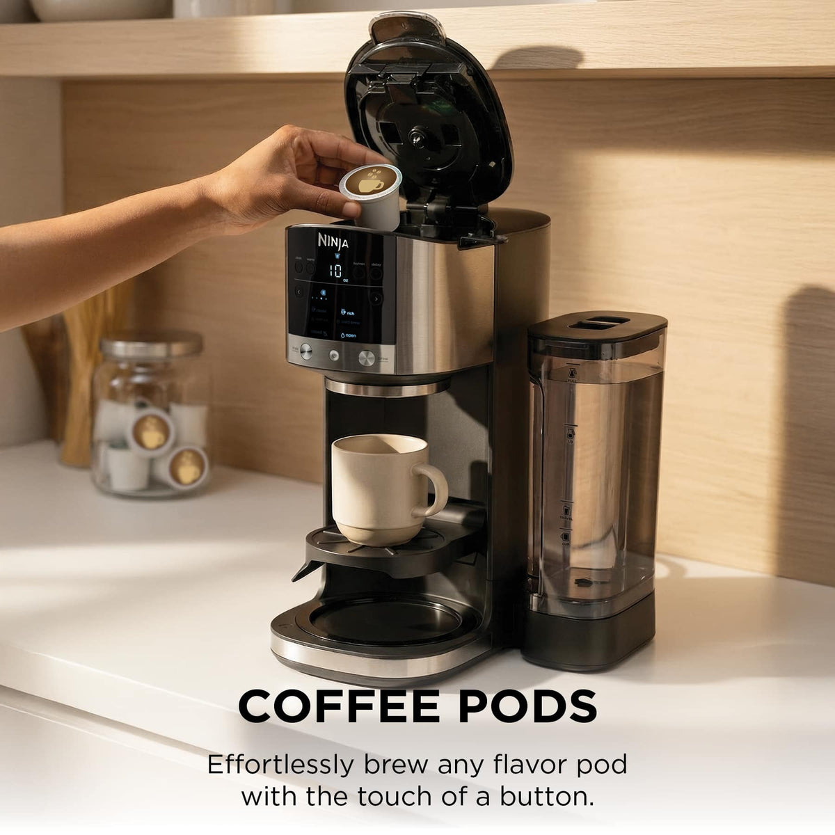 Ninja - DualBrew Coffee Grounds & Pods - Stainless Steel
