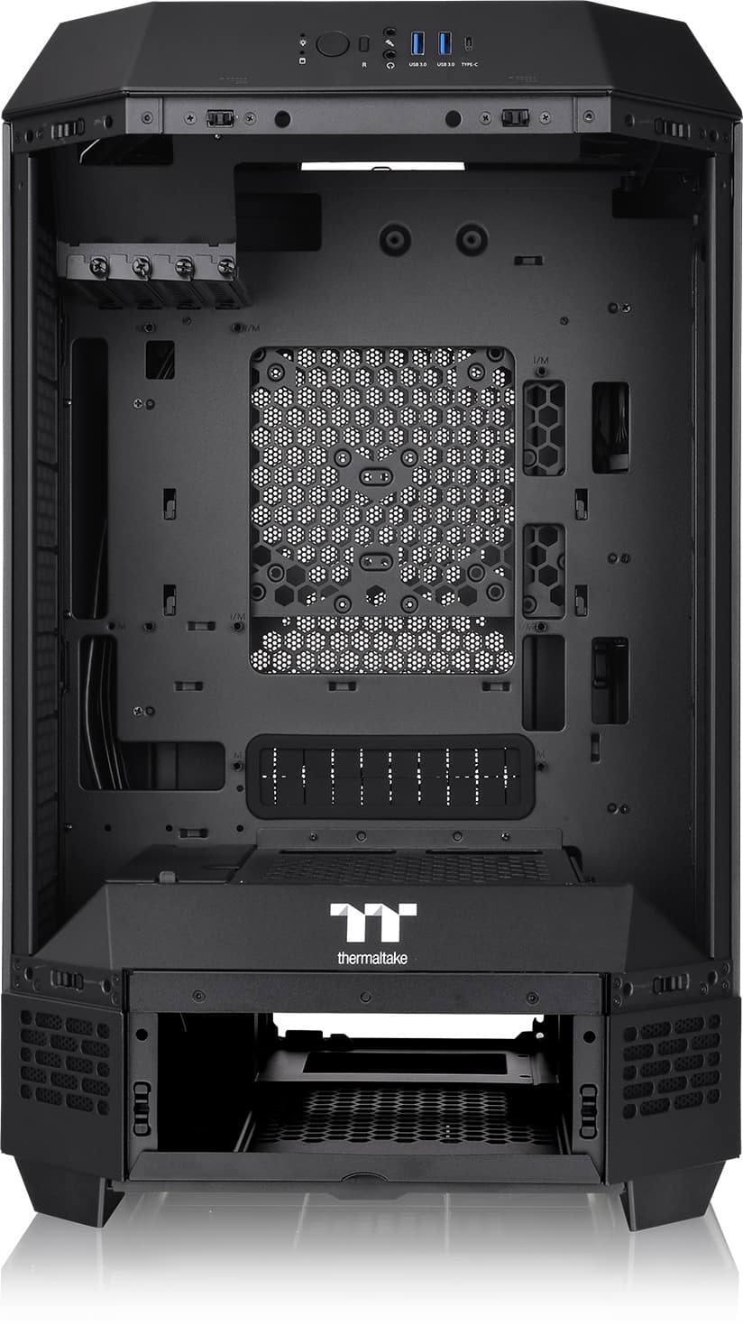 Thermaltake - The Tower 300 Micro ATX PC Case - Black