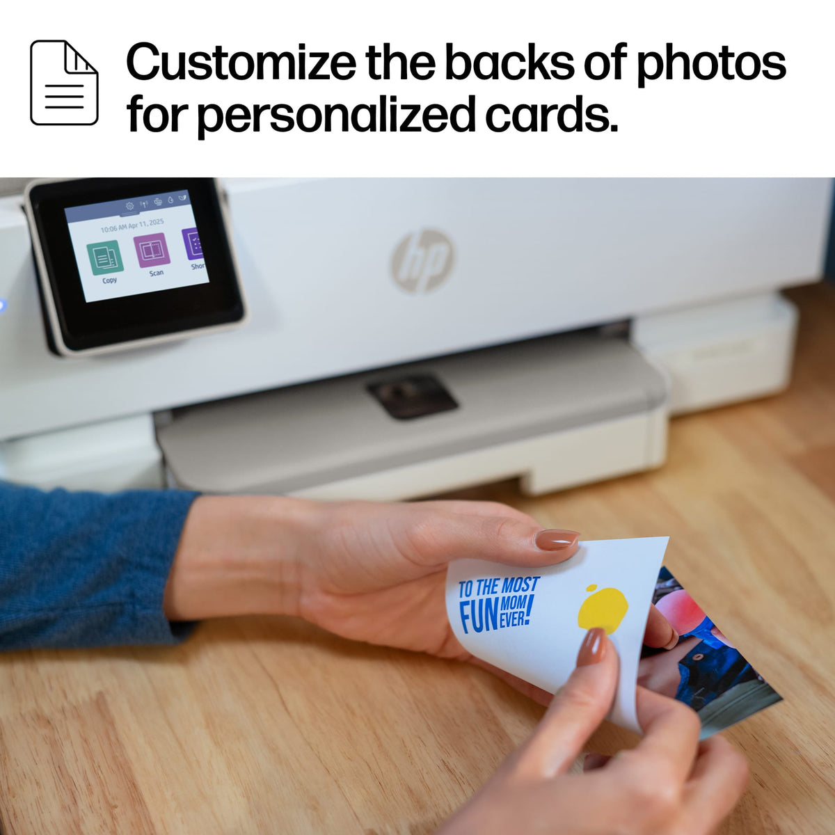 HP - Envy Photo 7275 Wireless AI-Enabled All-in-One Inkjet Printer w/ 3 Months Instant Ink - White