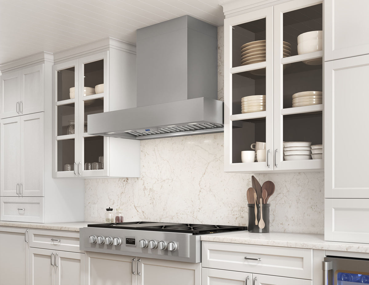 Zephyr - 48 inches - Externally Vented - Wall Range Hood - Stainless Steel