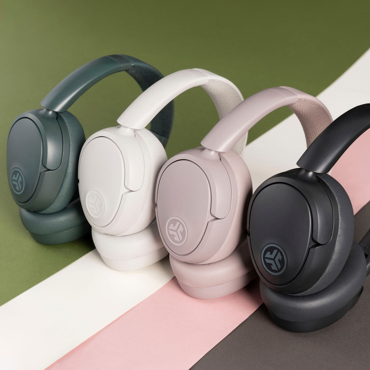 JLab - JBuds Lux ANC Wireless Bluetooth Over-Ear Headphones with Active Noise Cancelling, Spatial Audio & 70+ Hour Battery - Graphite