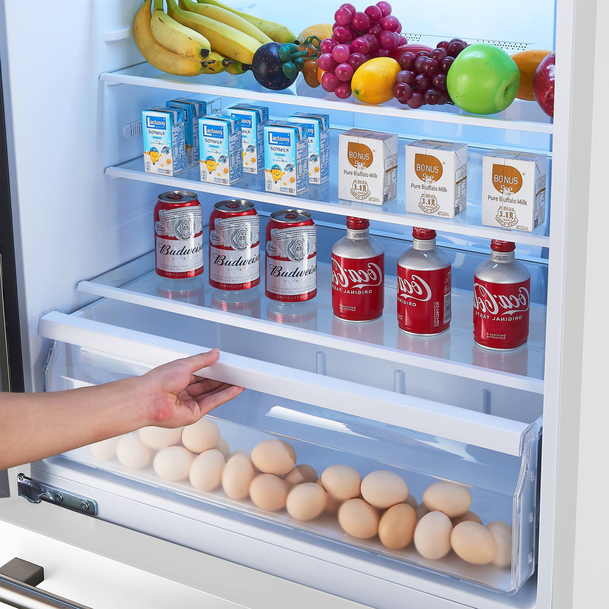 Forno Appliances - Milano Espresso 17.2 Cu. Ft. Bottom Freezer Refrigerator with Built-In Ice Maker - White