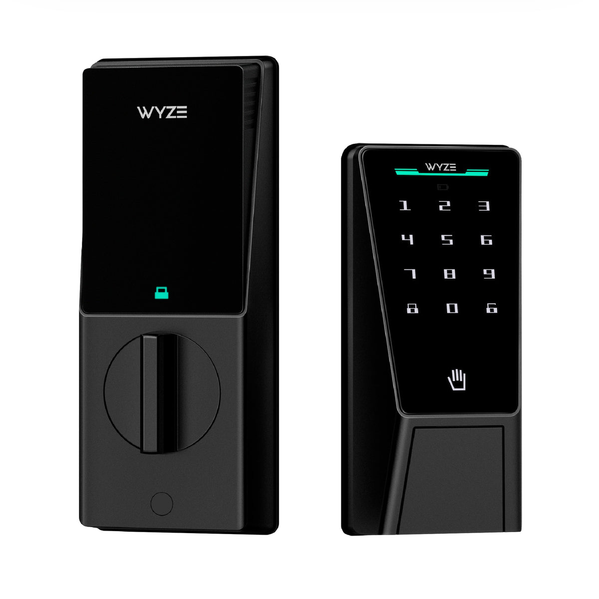 Wyze - Palm Lock Smart Door Lock with Palm Vein Recognition, Keypad, Auto Lock, Dual Battery, Wi-Fi, BHMA3 Certified - Black