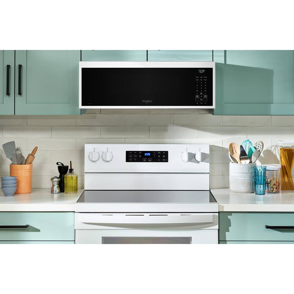 Whirlpool - 1.1 Cu. Ft. Over the Range Microwave with Sensor Cooking and 1800-Watts Cooking Power - White