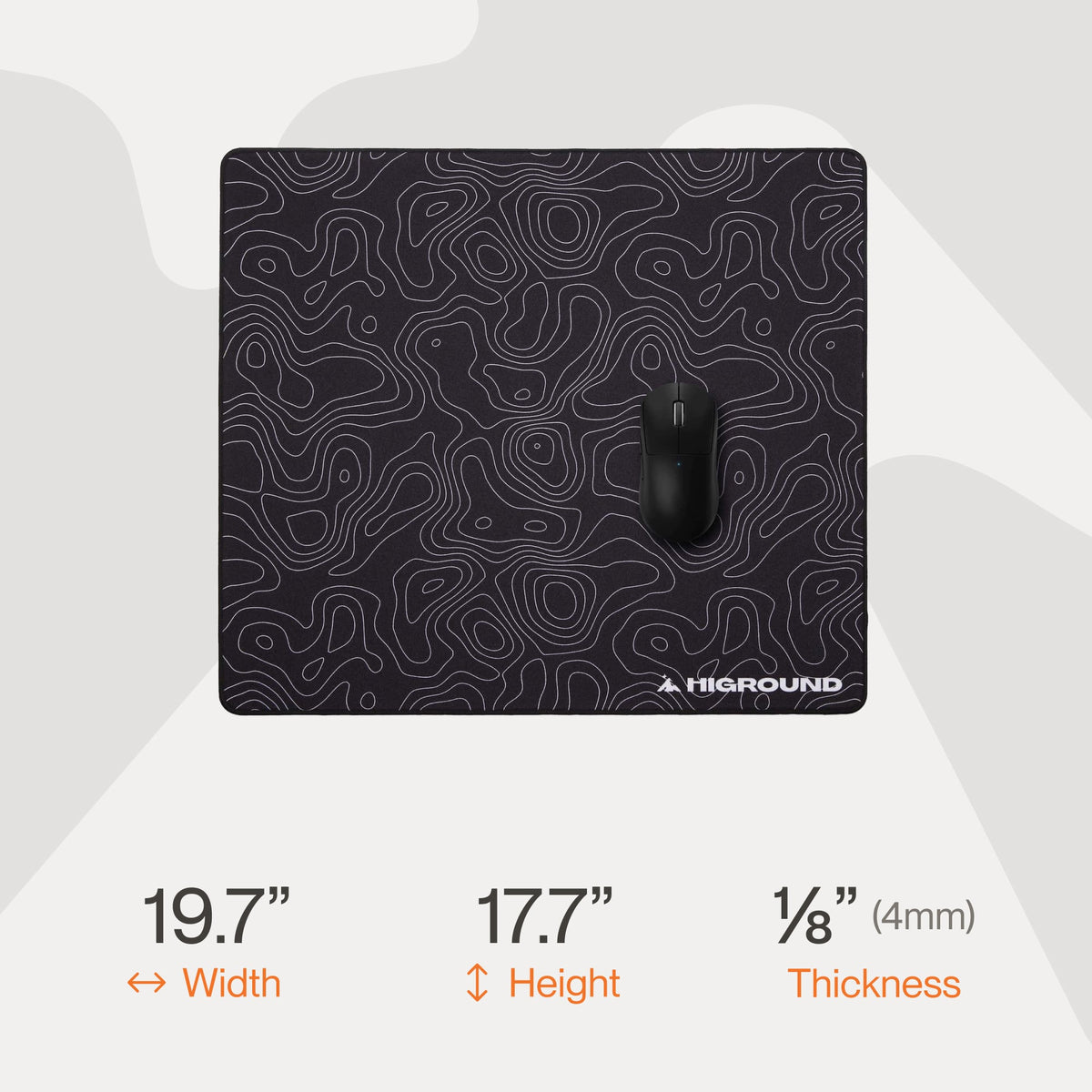 Higround - Gaming Mouse Pad Large - Black Ice