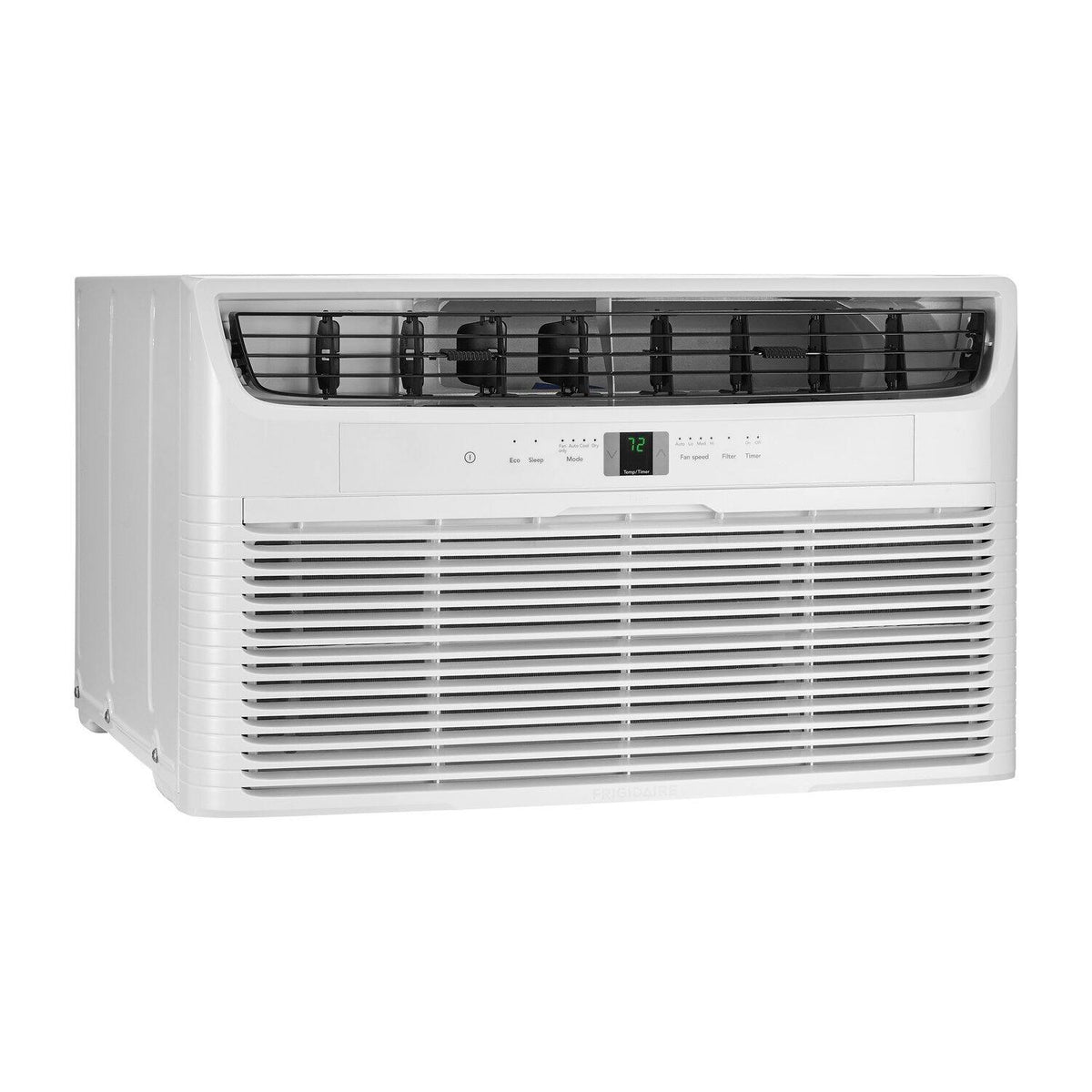 Frigidaire - 115V 8,000 BTU 350 Sq. Ft. In Wall Air Conditioner with 4,200 BTU Supplemental Heater - White