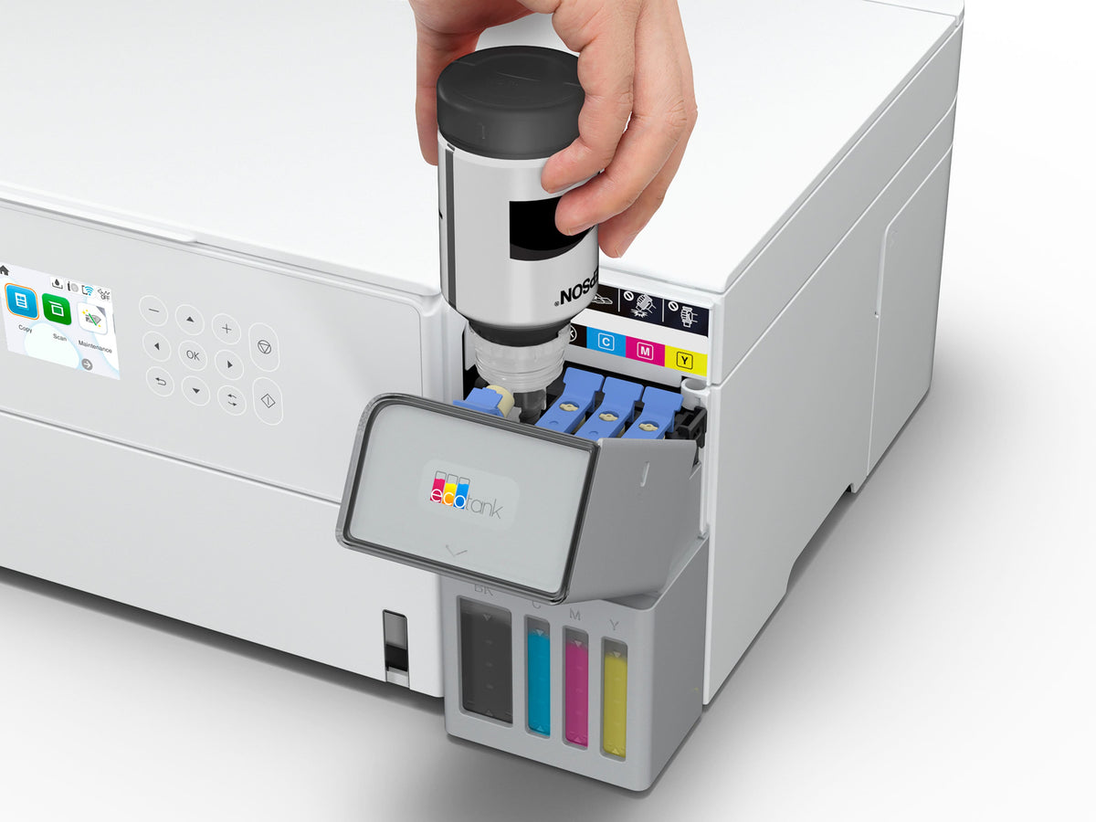 Epson - EcoTank ET-3930 Wireless All-in-One Color Supertank Inkjet Printer - White