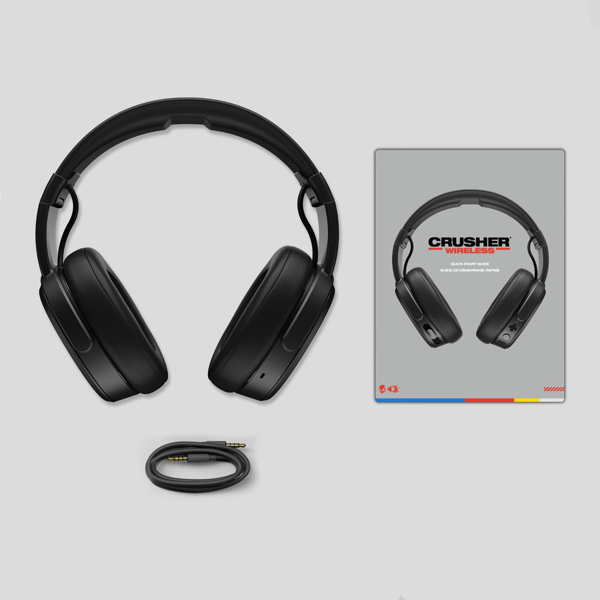Skullcandy - Crusher 3.0 Wireless Over-the-Ear Heaphones - Black