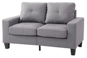 Upholstered Track Arm Loveseat For Cozy Spaces