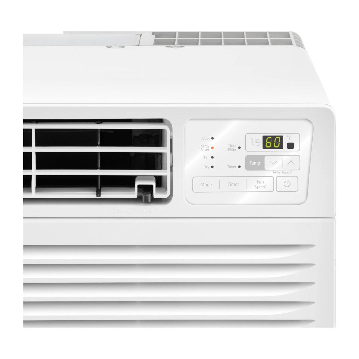 LG - 450 Sq. Ft. 10,000 BTU 230V Through-the-Wall Air Conditioner with 11,200 BTU Supplemental Heat Function - White