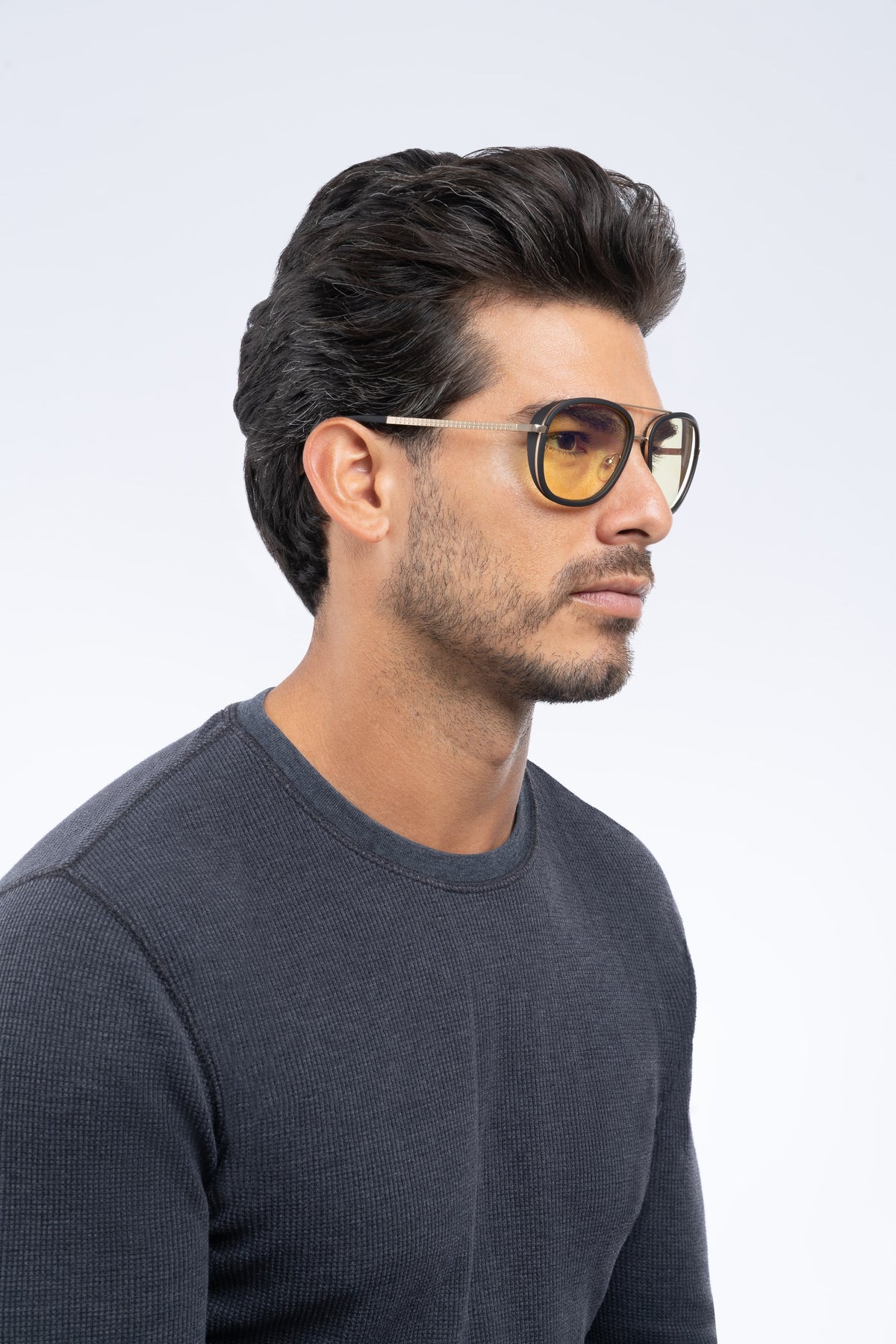 GUNNAR - Dume Computer Glasses with Blue Light Reduction, Amber Lenses - Gold