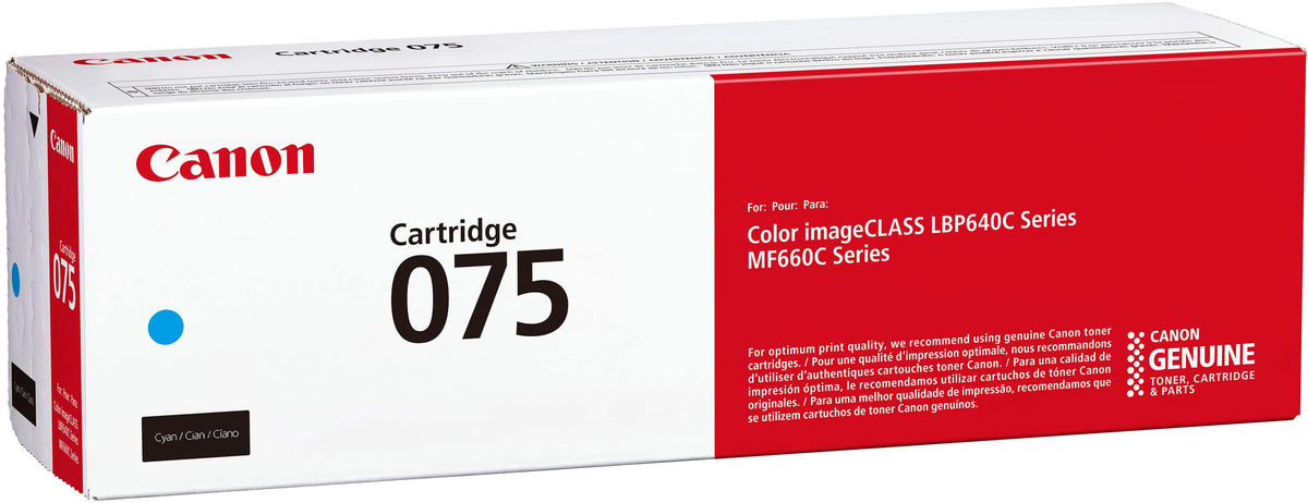Canon - Toner 075 Standard Yield Toner Cartridge - Cyan