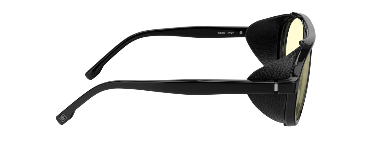 GUNNAR - Tallac Computer Glasses with Blue Light Reduction, Amber Lenses - Onyx