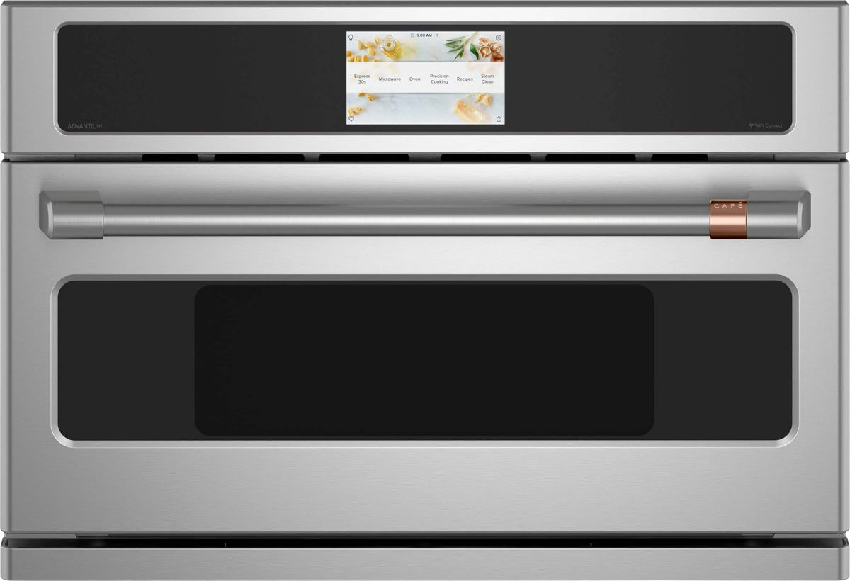 Café - 1.7 Cu. Ft. Convection Built-In Microwave with 120V Five in One Advantium Technology - Stainless Steel